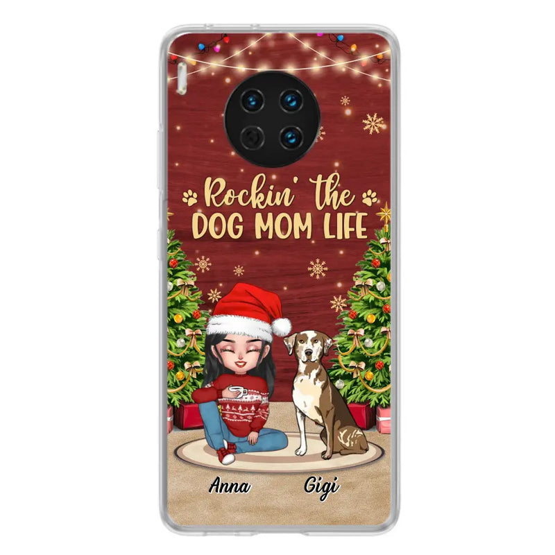 Personalized Dog Mom Phone Case - Christmas Gift Idea For Dogs Lovers - Up to 4 Dogs - Rockin' The Dog Mom Life - Case For Xiaomi/ Oppo/ Huawei