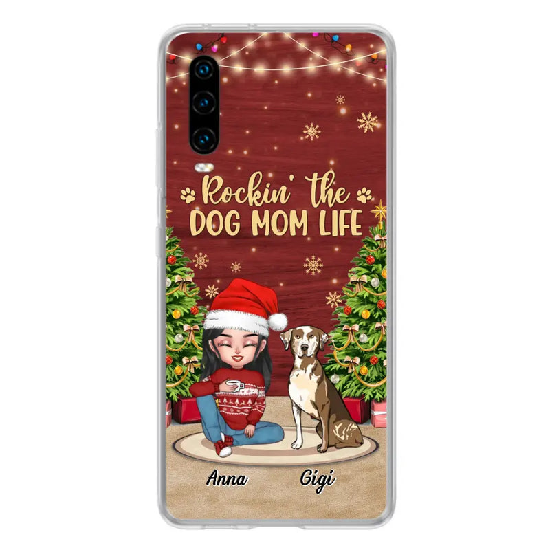 Personalized Dog Mom Phone Case - Christmas Gift Idea For Dogs Lovers - Up to 4 Dogs - Rockin' The Dog Mom Life - Case For Xiaomi/ Oppo/ Huawei