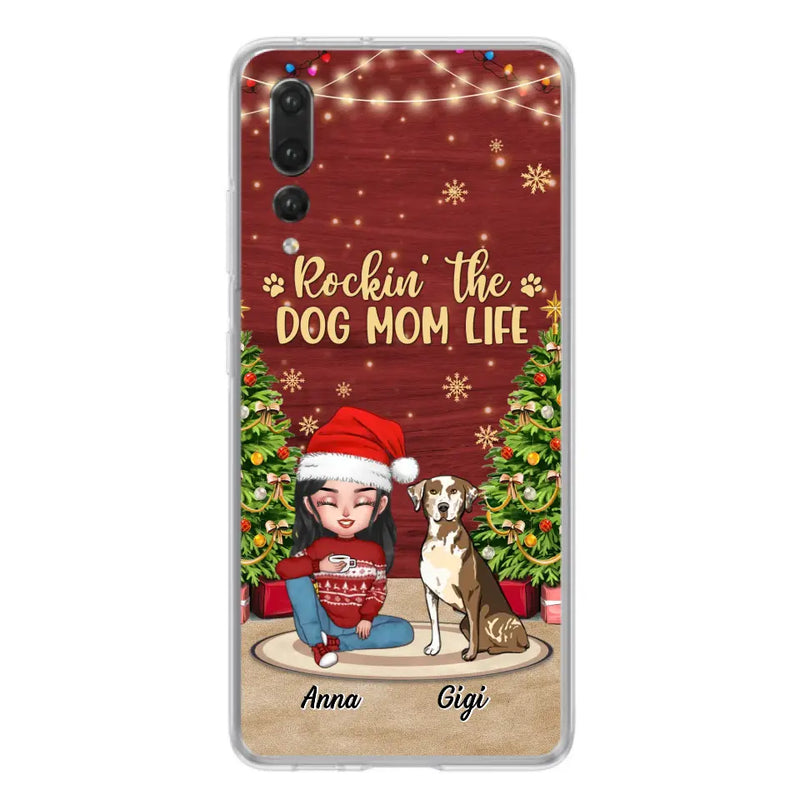 Personalized Dog Mom Phone Case - Christmas Gift Idea For Dogs Lovers - Up to 4 Dogs - Rockin' The Dog Mom Life - Case For Xiaomi/ Oppo/ Huawei
