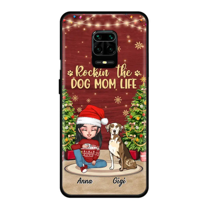 Custom Personalized Dog Mom Phone Case - Christmas Gift Idea For Dogs Lovers - Upto 4 Dogs - Rockin' The Dog Mom Life - Case For Xiaomi/ Oppo/ Huawei