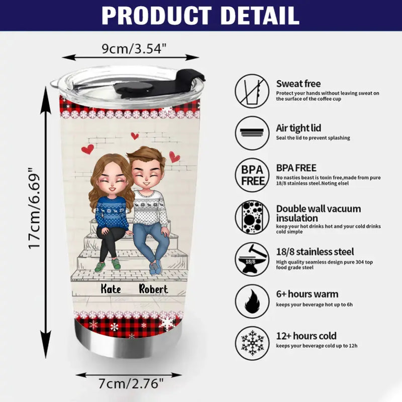 Personalized Christmas Couple Tumbler - Christmas Gift Idea For Couple - You Are The Only One I Want To Annoy For The Rest Of My Life