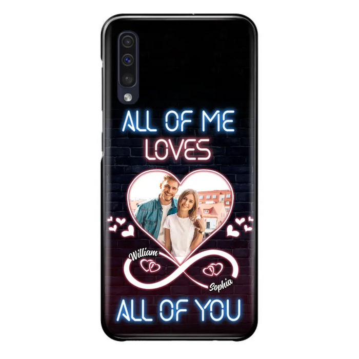 Custom Personalized Couple Photo Phone Case - Christmas Gift Idea For Couple/ Him/ Her - All Of Me Loves All Of You - Case For iPhone/Samsung