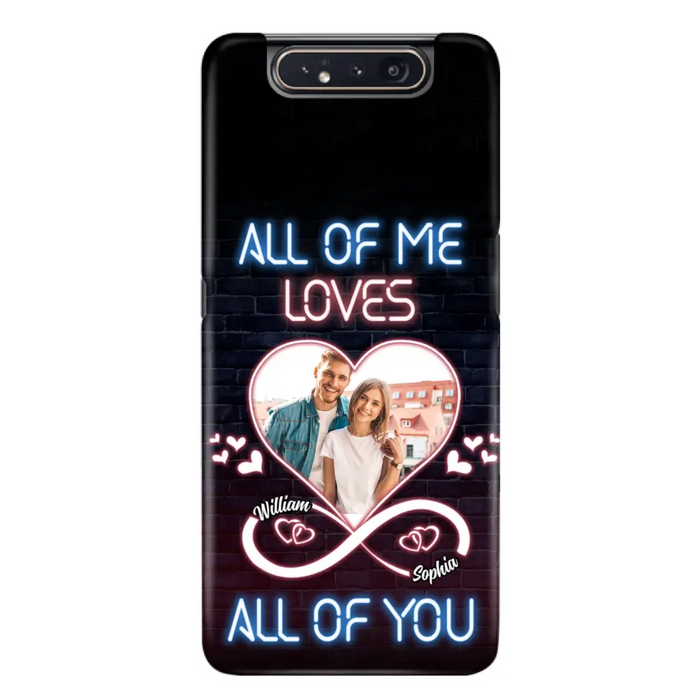 Custom Personalized Couple Photo Phone Case - Christmas Gift Idea For Couple/ Him/ Her - All Of Me Loves All Of You - Case For iPhone/Samsung