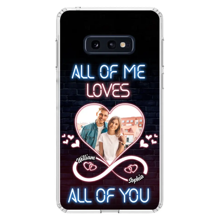 Custom Personalized Couple Photo Phone Case - Christmas Gift Idea For Couple/ Him/ Her - All Of Me Loves All Of You - Case For iPhone/Samsung