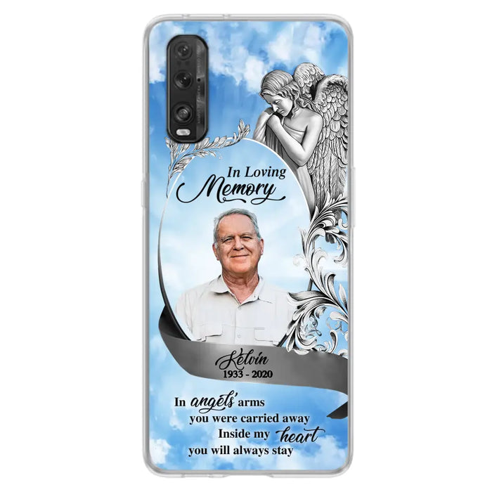 Custom Personalized Memorial Photo Phone Case - Memorial Gift Idea for Family - Inside My Heart You Will Always Stay - Case For Oppo/Xiaomi/Huawei