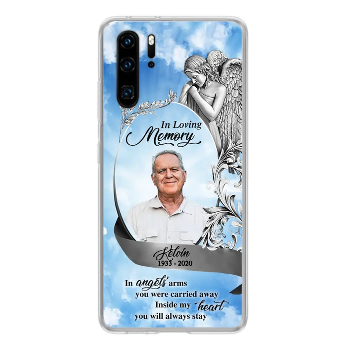 Custom Personalized Memorial Photo Phone Case - Memorial Gift Idea for Family - Inside My Heart You Will Always Stay - Case For Oppo/Xiaomi/Huawei