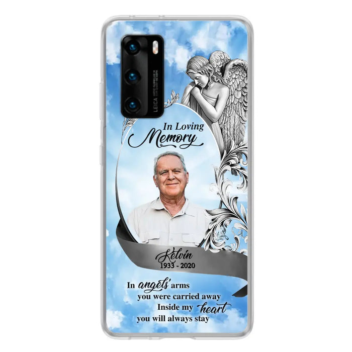 Custom Personalized Memorial Photo Phone Case - Memorial Gift Idea for Family - Inside My Heart You Will Always Stay - Case For Oppo/Xiaomi/Huawei