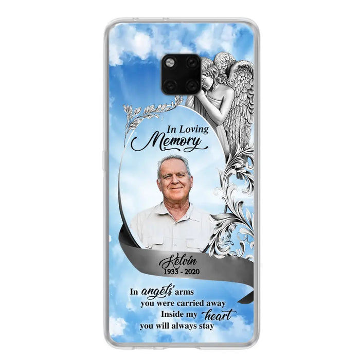 Custom Personalized Memorial Photo Phone Case - Memorial Gift Idea for Family - Inside My Heart You Will Always Stay - Case For Oppo/Xiaomi/Huawei