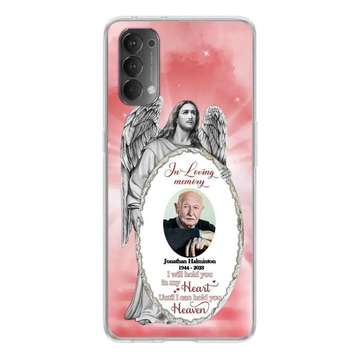 Custom Personalized Jesus Christ Memorial Photo Phone Case - Memorial Gift Idea For Family Member - I Will Hold You in My Heart Until I Can Hold You in Heaven - Case For Xiaomi/ Oppo/ Huawei