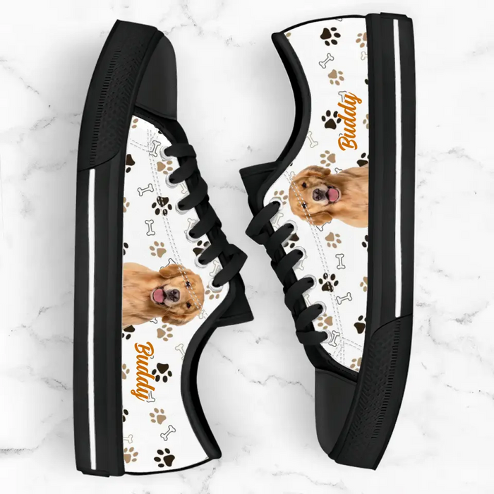 Custom Personalized Dog Photo Sneakers - Gift Idea For Dog Lovers