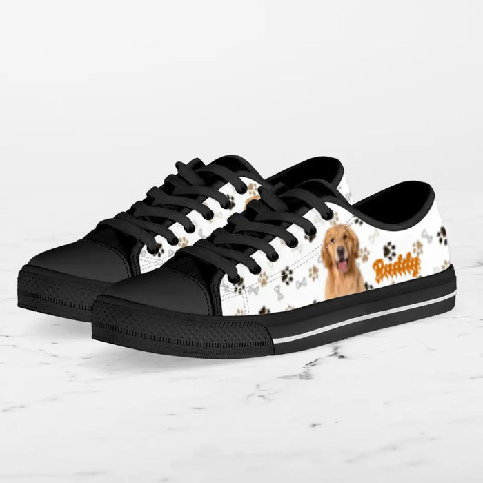 Custom Personalized Dog Photo Sneakers - Gift Idea For Dog Lovers