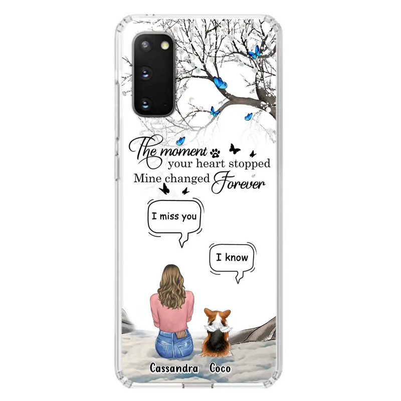 Personalized Pet Phone Case - Up to 4 Pets - Gift Idea For Couple/Dog/Cat Lover - The Moment Your Heart Stopped Mine Changed Forever - Case For iPhone/Samsung