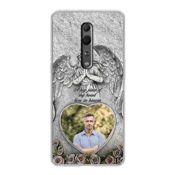 Custom Personalized Memorial Photo Phone Case - Memorial Gift Idea For Family Member - A Big Piece Of My Heart Lives In Heaven - Case For Xiaomi/ Oppo/ Huawei