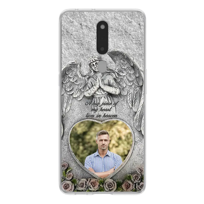 Custom Personalized Memorial Photo Phone Case - Memorial Gift Idea For Family Member - A Big Piece Of My Heart Lives In Heaven - Case For Xiaomi/ Oppo/ Huawei