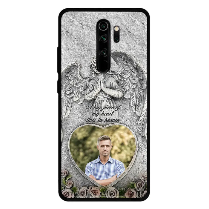 Custom Personalized Memorial Photo Phone Case - Memorial Gift Idea For Family Member - A Big Piece Of My Heart Lives In Heaven - Case For Xiaomi/ Oppo/ Huawei