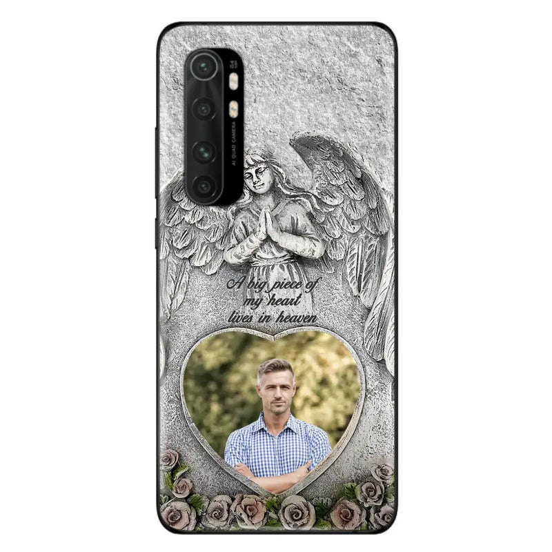 Custom Personalized Memorial Photo Phone Case - Memorial Gift Idea For Family Member - A Big Piece Of My Heart Lives In Heaven - Case For Xiaomi/ Oppo/ Huawei
