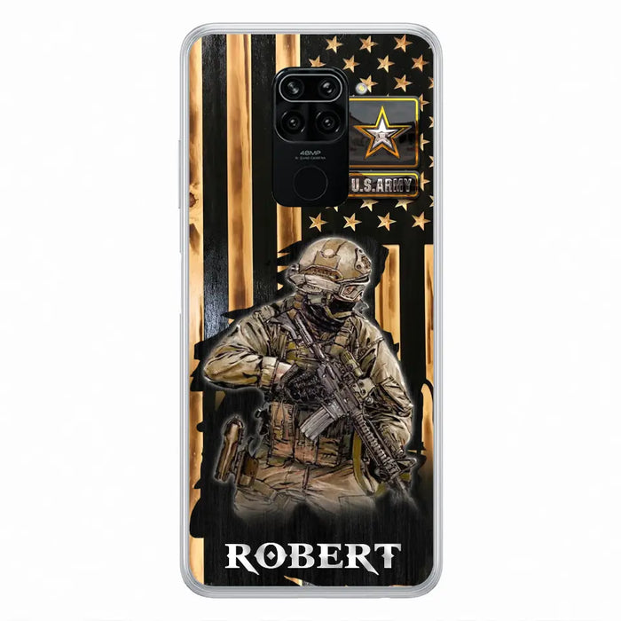 Custom Personalized Veteran US Flag Phone Case - Gift Idea For Veteran/ Soldier - Case For Xiaomi/ Oppo/ Huawei