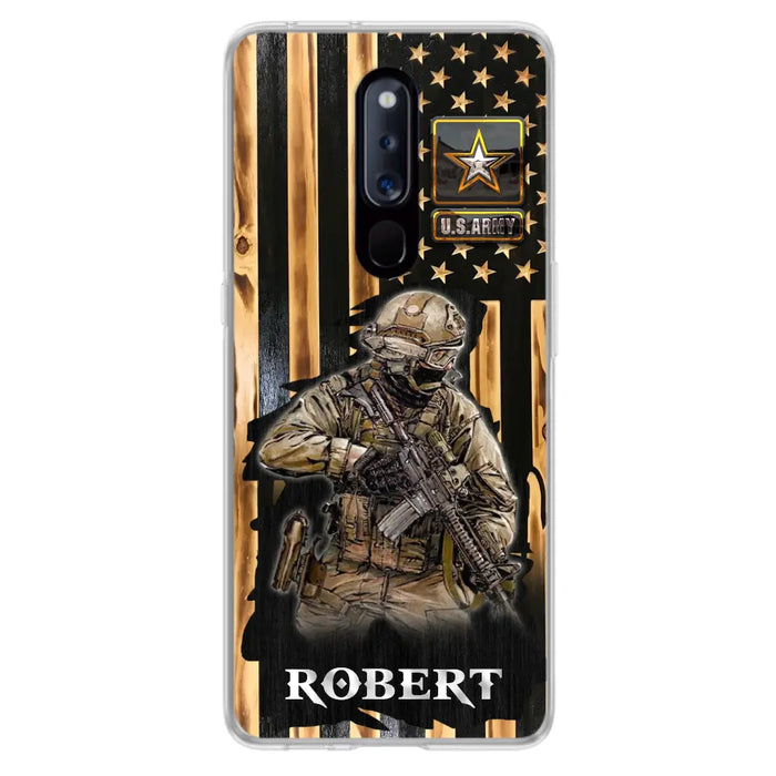 Custom Personalized Veteran US Flag Phone Case - Gift Idea For Veteran/ Soldier - Case For Xiaomi/ Oppo/ Huawei