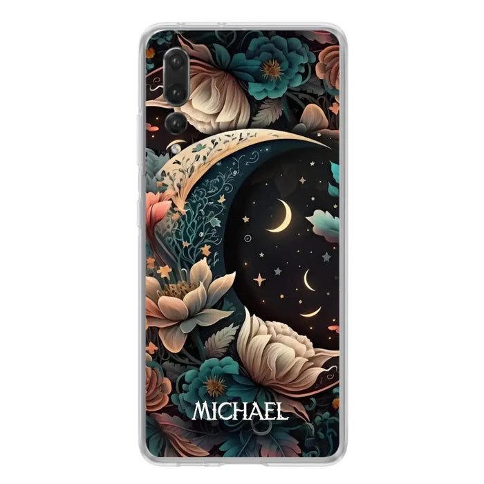 Custom Personalized Cottagecore Floral Sun Moon Stars Phone Case -  Case For Oppo/Xiaomi/Huawei