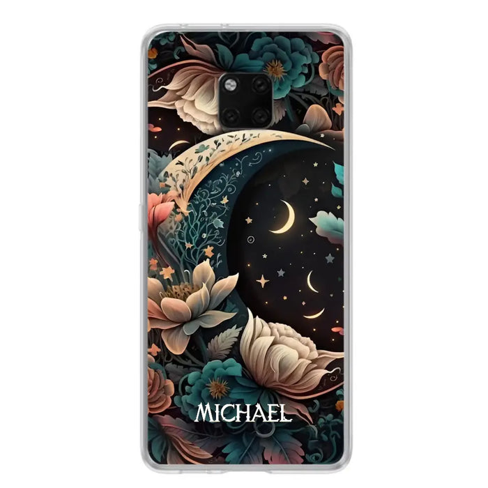 Custom Personalized Cottagecore Floral Sun Moon Stars Phone Case -  Case For Oppo/Xiaomi/Huawei