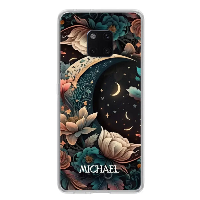 Custom Personalized Cottagecore Floral Sun Moon Stars Phone Case -  Case For Oppo/Xiaomi/Huawei