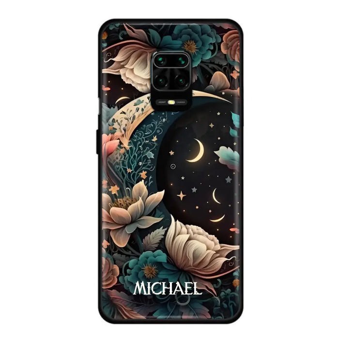 Custom Personalized Cottagecore Floral Sun Moon Stars Phone Case -  Case For Oppo/Xiaomi/Huawei