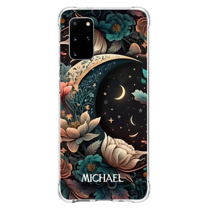 Custom Personalized Cottagecore Floral Sun Moon Stars Phone Case -  Case For iPhone/Samsung