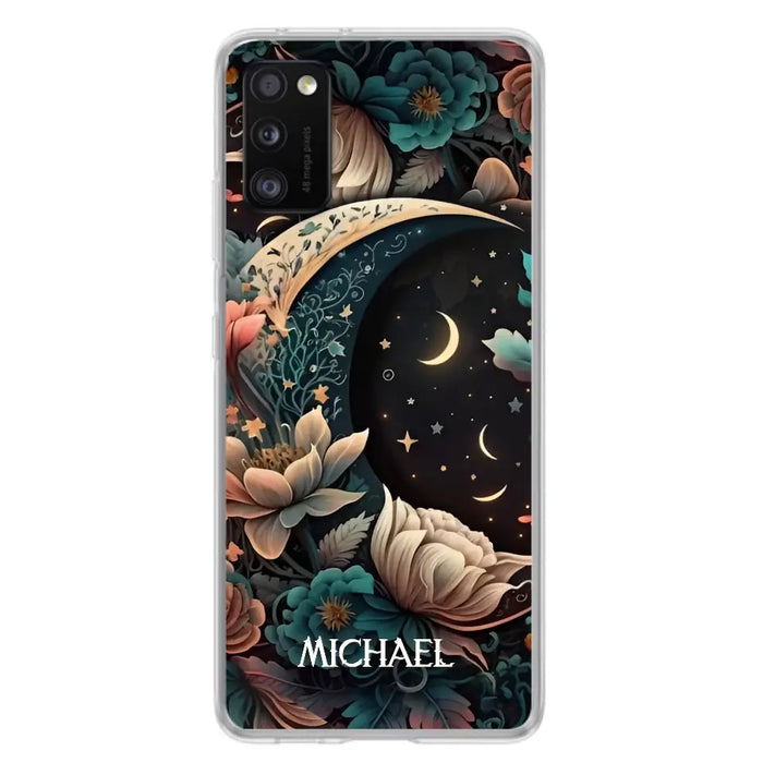 Custom Personalized Cottagecore Floral Sun Moon Stars Phone Case -  Case For iPhone/Samsung