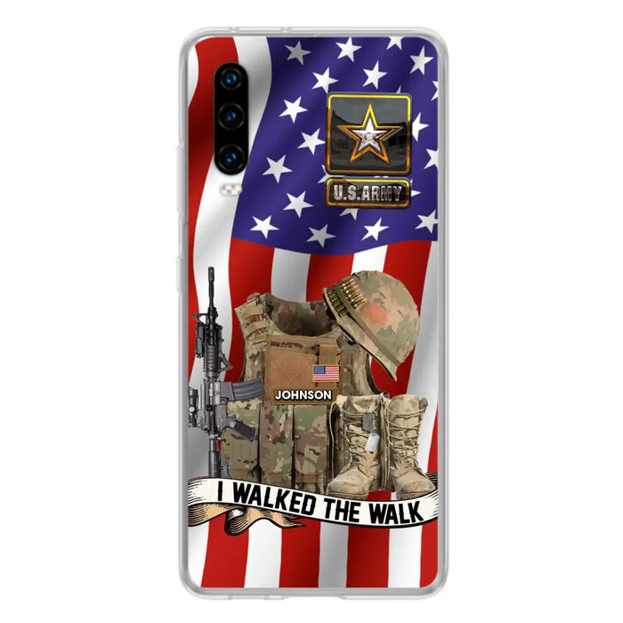 Custom Personalized Veteran US Flag Phone Case - Gift Idea For Veteran - I Walked The Walk - Case For Xiaomi/ Oppo/ Huawei
