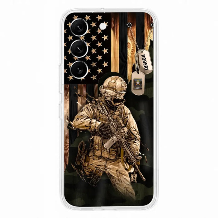 Custom Personalized Veteran iPhone/ Samsung Phone Case - Gift Idea For Veteran