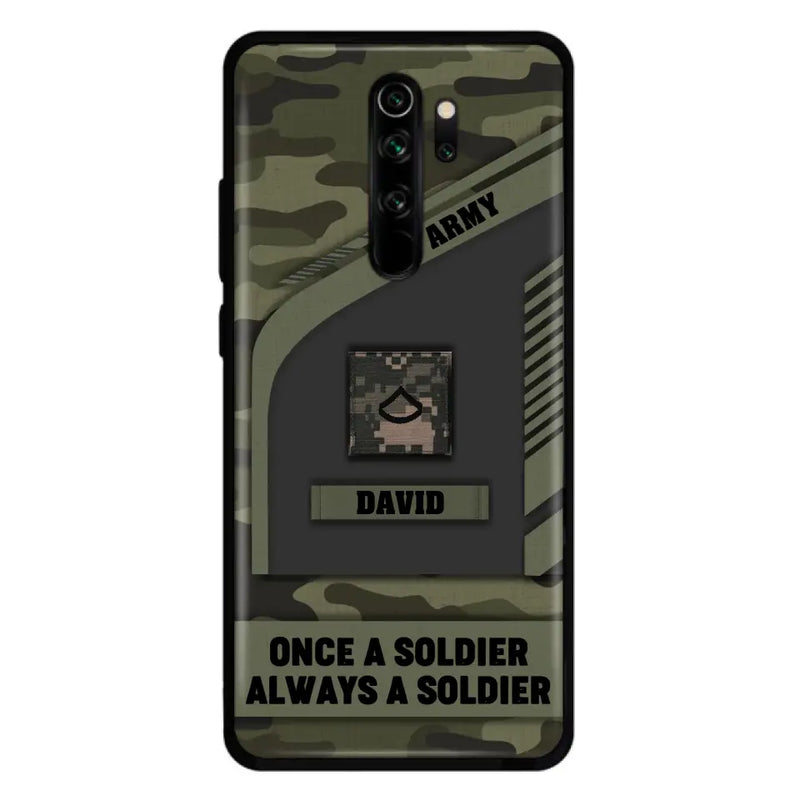Custom Personalized Veteran Phone Case - Gift Idea For Veteran/Veterans Day - Once A Soldier Always A Soldier - Case for Xiaomi/Huawei/Oppo