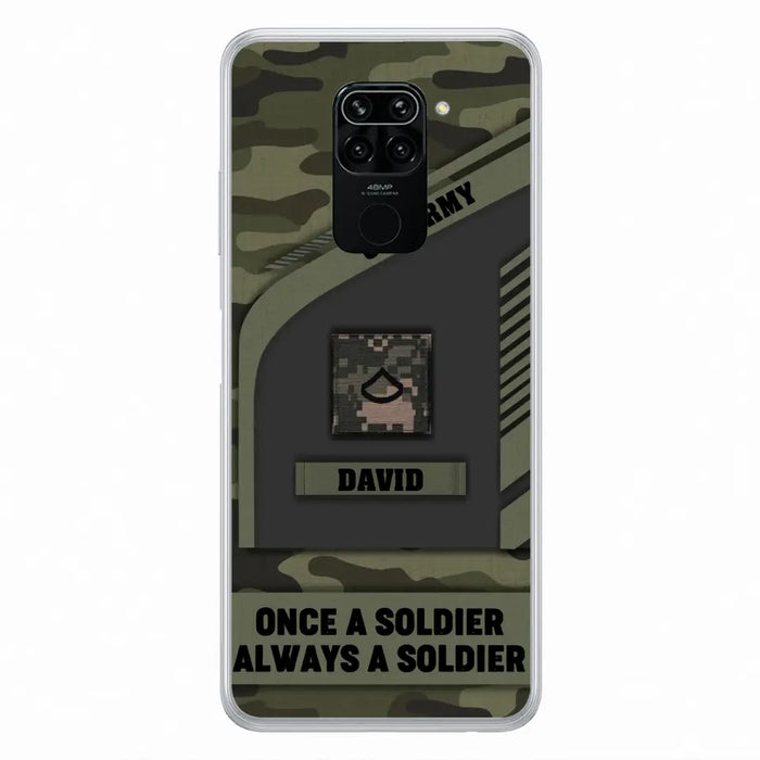 Custom Personalized Veteran Phone Case - Gift Idea For Veteran/Veterans Day - Once A Soldier Always A Soldier - Case for Xiaomi/Huawei/Oppo