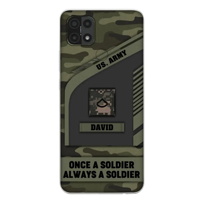 Custom Personalized Veteran Phone Case - Gift Idea For Veteran/Veterans Day - Once A Soldier Always A Soldier - Case for Xiaomi/Huawei/Oppo