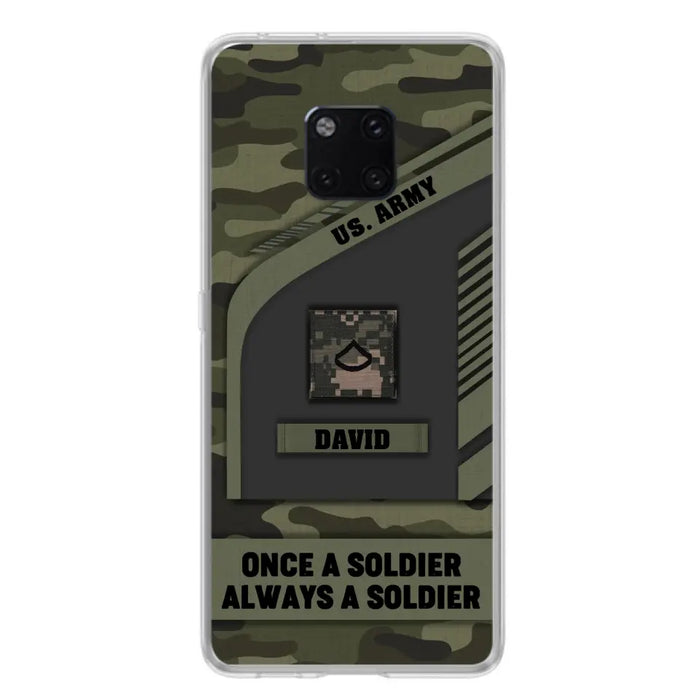 Custom Personalized Veteran Phone Case - Gift Idea For Veteran/Veterans Day - Once A Soldier Always A Soldier - Case for Xiaomi/Huawei/Oppo