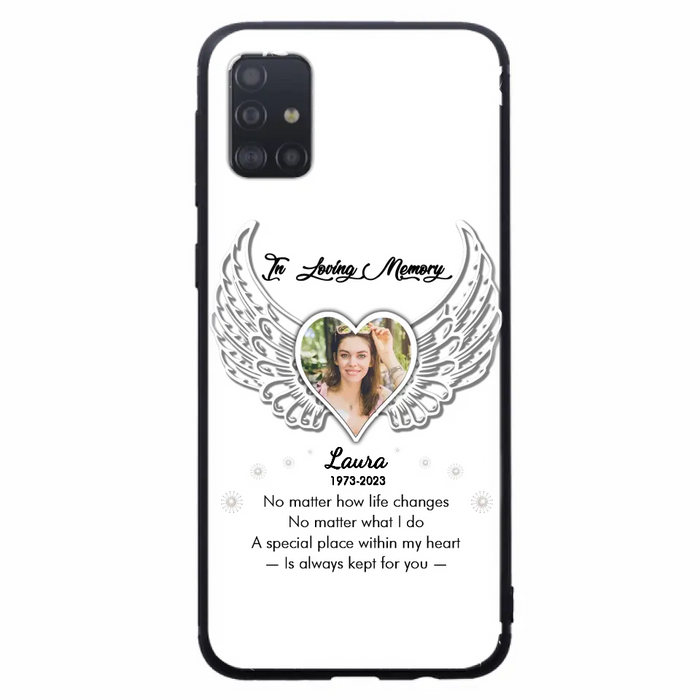 Custom Personalized In Loving Memory Phone Case - Upload Photo - Memorial Gift Idea - Case For iPhone/Samsung - A Special Place Within My Heart Is Always Kept For You