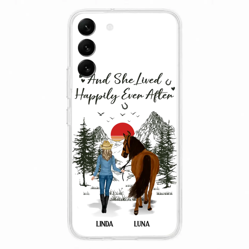Personalized Horse Phone Case -  Gift Idea For Horse Lovers - Up to 6 Horses