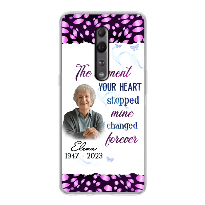 Custom Personalized Memorial Photo Phone Case - Memorial Gift For Family Member - Upload Photo - Case For Oppo/Xiaomi/Huawei - The Moment Your Heart Stopped Mine Changed Forever