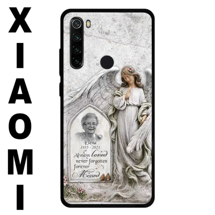 Custom Personalized Memorial Photo Phone Case - Memorial Gift Idea For Family Member - Always Loved Never Forgotten Forever Missed - Case For Xiaomi/ Oppo/ Huawei