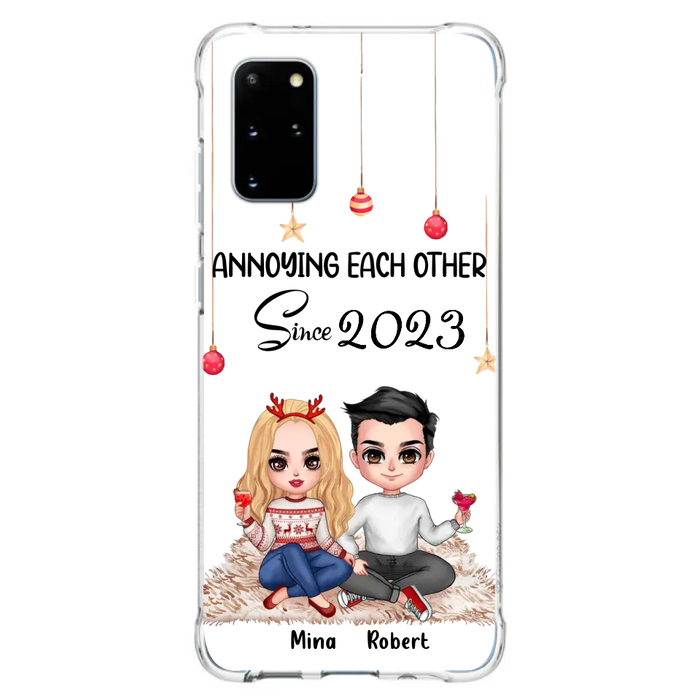 Custom Personalized Couple Phone Case - Christmas  Gift Idea For Couple - Annoying Each Other Since 2023 - Case for iPhone/Samsung