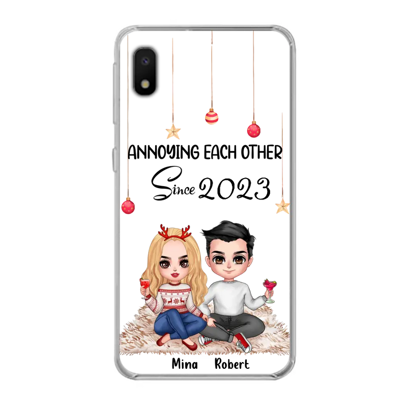 Custom Personalized Couple Phone Case - Christmas  Gift Idea For Couple - Annoying Each Other Since 2023 - Case for iPhone/Samsung