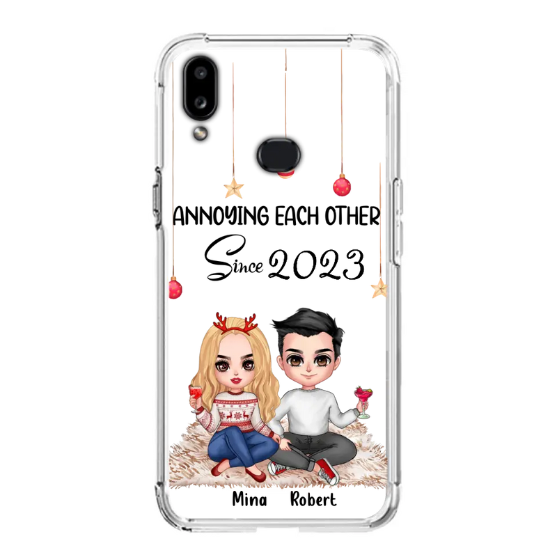 Custom Personalized Couple Phone Case - Christmas  Gift Idea For Couple - Annoying Each Other Since 2023 - Case for iPhone/Samsung