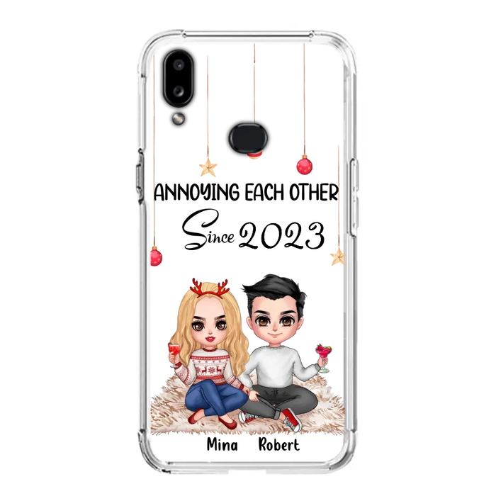 Custom Personalized Couple Phone Case - Christmas  Gift Idea For Couple - Annoying Each Other Since 2023 - Case for iPhone/Samsung