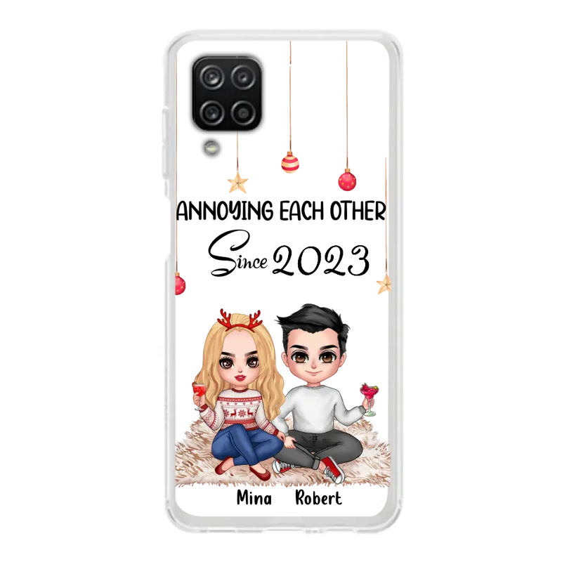 Custom Personalized Couple Phone Case - Christmas  Gift Idea For Couple - Annoying Each Other Since 2023 - Case for iPhone/Samsung