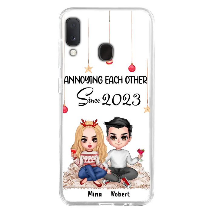 Custom Personalized Couple Phone Case - Christmas  Gift Idea For Couple - Annoying Each Other Since 2023 - Case for iPhone/Samsung