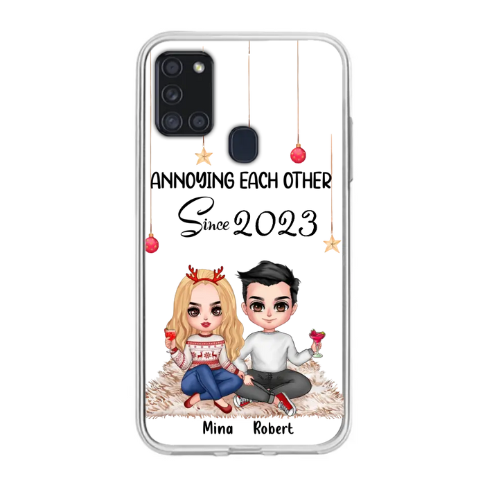 Custom Personalized Couple Phone Case - Christmas  Gift Idea For Couple - Annoying Each Other Since 2023 - Case for iPhone/Samsung