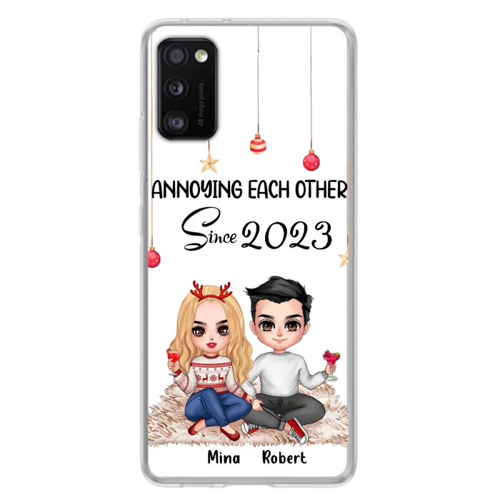 Custom Personalized Couple Phone Case - Christmas  Gift Idea For Couple - Annoying Each Other Since 2023 - Case for iPhone/Samsung