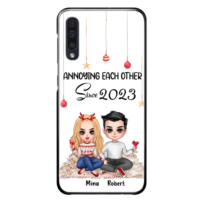 Custom Personalized Couple Phone Case - Christmas  Gift Idea For Couple - Annoying Each Other Since 2023 - Case for iPhone/Samsung