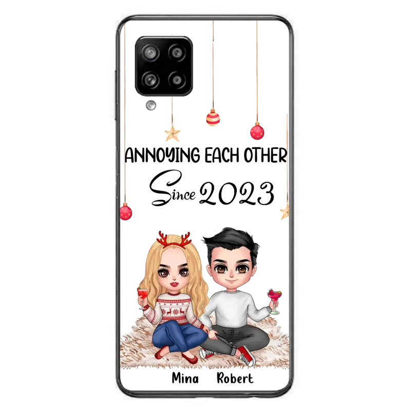 Custom Personalized Couple Phone Case - Christmas  Gift Idea For Couple - Annoying Each Other Since 2023 - Case for iPhone/Samsung