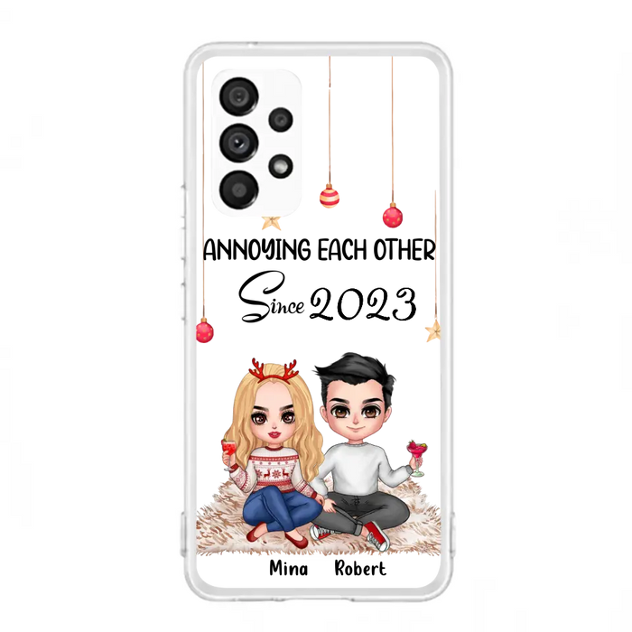 Custom Personalized Couple Phone Case - Christmas  Gift Idea For Couple - Annoying Each Other Since 2023 - Case for iPhone/Samsung