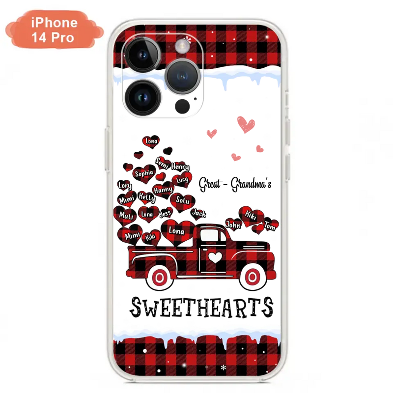 Personalized Grandma Phone Case - Gift Idea For Grandma - Up to 20 Children - Great Grandma's Sweethearts - Case For iPhone/Samsung